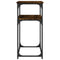 vidaXL Console Table Smoked Oak 100x35.5x75 cm Engineered Wood
