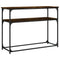 vidaXL Console Table Smoked Oak 100x35.5x75 cm Engineered Wood