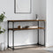 vidaXL Console Table Smoked Oak 100x35.5x75 cm Engineered Wood