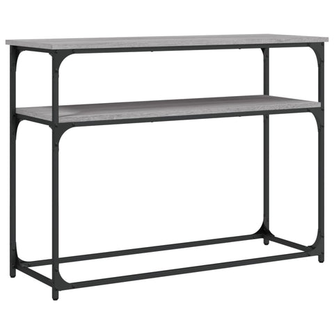 vidaXL Console Table Grey Sonoma 100x35.5x75 cm Engineered Wood
