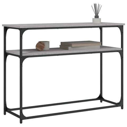 vidaXL Console Table Grey Sonoma 100x35.5x75 cm Engineered Wood