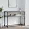 vidaXL Console Table Grey Sonoma 100x35.5x75 cm Engineered Wood