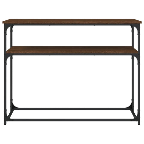 vidaXL Console Table Brown Oak 100x35.5x75 cm Engineered Wood