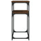 vidaXL Console Table Brown Oak 100x35.5x75 cm Engineered Wood