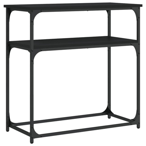 vidaXL Console Table Black 75x35.5x75 cm Engineered Wood