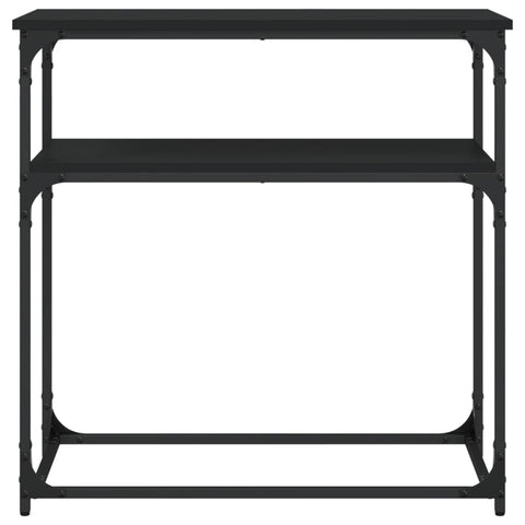 vidaXL Console Table Black 75x35.5x75 cm Engineered Wood