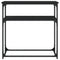 vidaXL Console Table Black 75x35.5x75 cm Engineered Wood