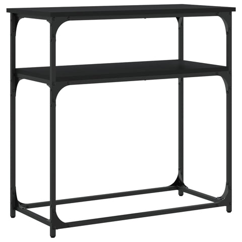 vidaXL Console Table Black 75x35.5x75 cm Engineered Wood