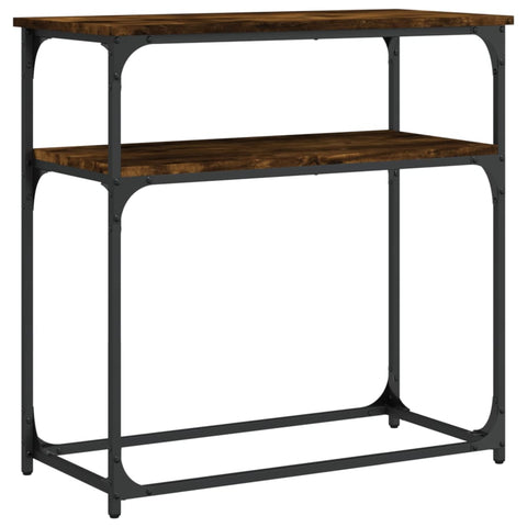 vidaXL Console Table Smoked Oak 75x35.5x75 cm Engineered Wood