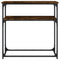 vidaXL Console Table Smoked Oak 75x35.5x75 cm Engineered Wood