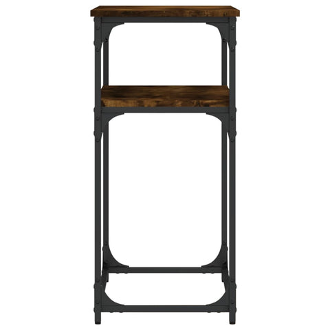 vidaXL Console Table Smoked Oak 75x35.5x75 cm Engineered Wood