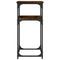 vidaXL Console Table Smoked Oak 75x35.5x75 cm Engineered Wood