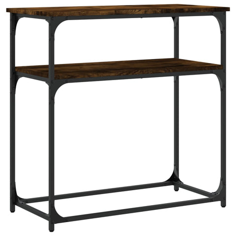 vidaXL Console Table Smoked Oak 75x35.5x75 cm Engineered Wood