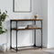 vidaXL Console Table Smoked Oak 75x35.5x75 cm Engineered Wood