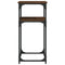vidaXL Console Table Brown Oak 75x35.5x75 cm Engineered Wood