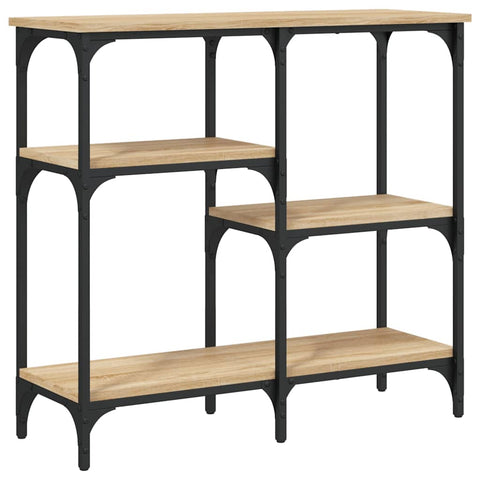 vidaXL Console Table Sonoma Oak 80x29x75 cm Engineered Wood
