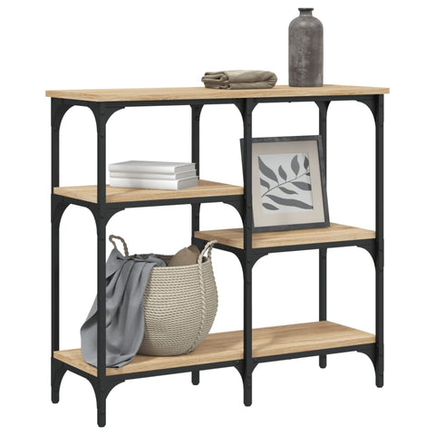vidaXL Console Table Sonoma Oak 80x29x75 cm Engineered Wood