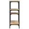 vidaXL Console Table Sonoma Oak 80x29x75 cm Engineered Wood