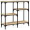 vidaXL Console Table Sonoma Oak 80x29x75 cm Engineered Wood