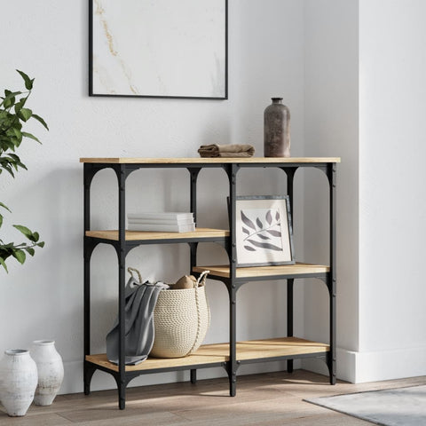 vidaXL Console Table Sonoma Oak 80x29x75 cm Engineered Wood