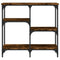 vidaXL Console Table Smoked Oak 80x29x75 cm Engineered Wood