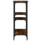 vidaXL Console Table Smoked Oak 80x29x75 cm Engineered Wood