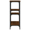 vidaXL Console Table Brown Oak 80x29x75 cm Engineered Wood