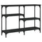 vidaXL Console Table Black 102x29x75 cm Engineered Wood