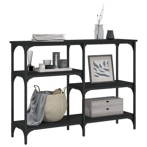 vidaXL Console Table Black 102x29x75 cm Engineered Wood