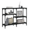 vidaXL Console Table Black 102x29x75 cm Engineered Wood