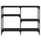 vidaXL Console Table Black 102x29x75 cm Engineered Wood