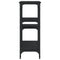 vidaXL Console Table Black 102x29x75 cm Engineered Wood