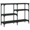 vidaXL Console Table Black 102x29x75 cm Engineered Wood