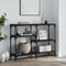 vidaXL Console Table Black 102x29x75 cm Engineered Wood