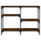 vidaXL Console Table Smoked Oak 102x29x75 cm Engineered Wood