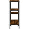 vidaXL Console Table Smoked Oak 102x29x75 cm Engineered Wood