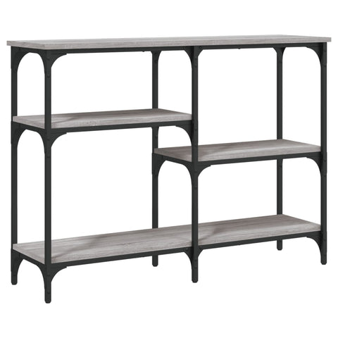 vidaXL Console Table Grey Sonoma 102x29x75 cm Engineered Wood