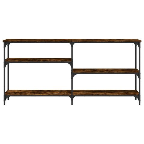 vidaXL Console Table Smoked Oak 160x29x75 cm Engineered Wood