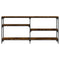 vidaXL Console Table Smoked Oak 160x29x75 cm Engineered Wood