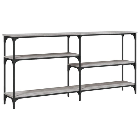vidaXL Console Table Grey Sonoma 160x29x75 cm Engineered Wood