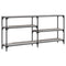 vidaXL Console Table Grey Sonoma 160x29x75 cm Engineered Wood