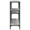 vidaXL Console Table Grey Sonoma 160x29x75 cm Engineered Wood