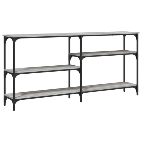 vidaXL Console Table Grey Sonoma 160x29x75 cm Engineered Wood