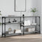 vidaXL Console Table Grey Sonoma 160x29x75 cm Engineered Wood