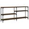 vidaXL Console Table Brown Oak 160x29x75 cm Engineered Wood