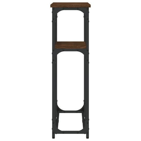 vidaXL Console Table Brown Oak 90x22.5x75 cm Engineered Wood