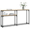 vidaXL Console Table Sonoma Oak 145x22.5x75 cm Engineered Wood
