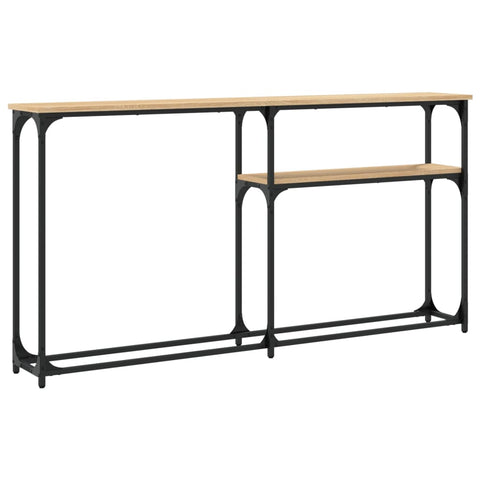 vidaXL Console Table Sonoma Oak 145x22.5x75 cm Engineered Wood