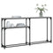 vidaXL Console Table Grey Sonoma 145x22.5x75 cm Engineered Wood