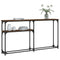 vidaXL Console Table Brown Oak 145x22.5x75 cm Engineered Wood